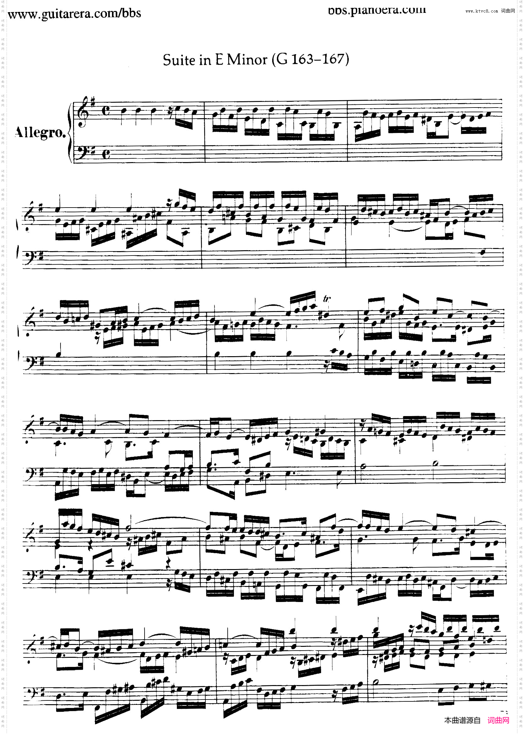 SuiteNo.4ineMinorHWV429e小调第四组曲_Suite No.4 in e Minor HWV 429e小调第四组曲