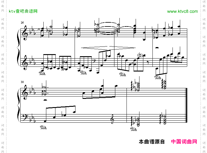 第二钢琴协奏曲第三乐章部份