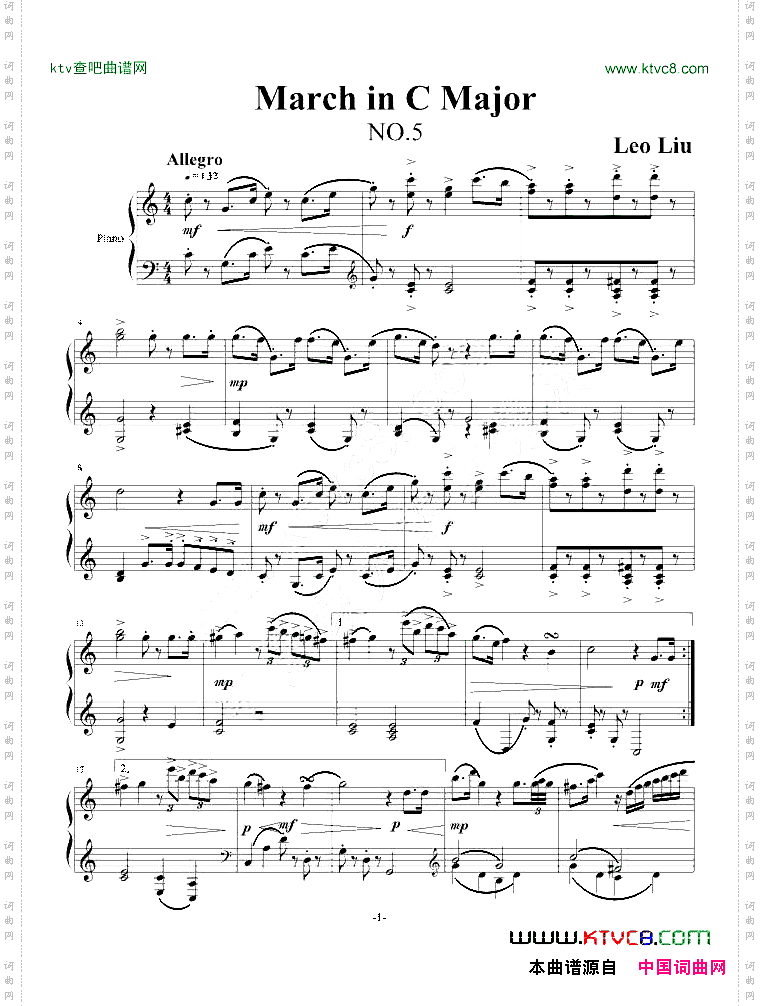 C大调进行曲NO.5