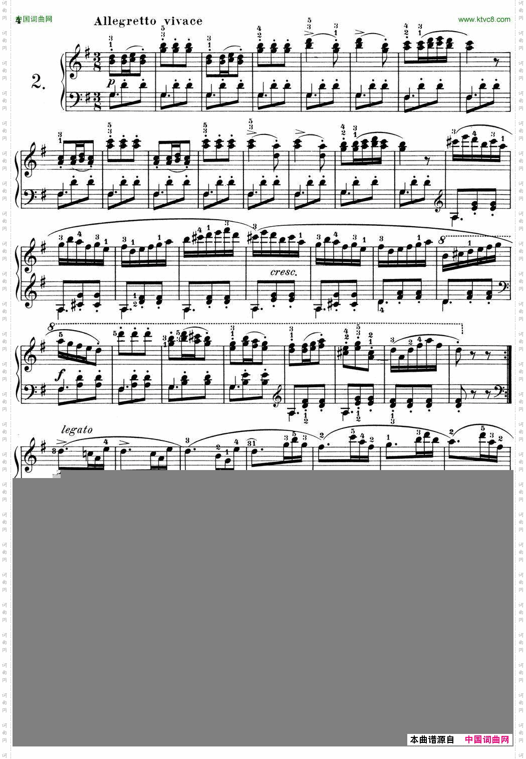 25首车尔尼Op.748练习曲NO.2