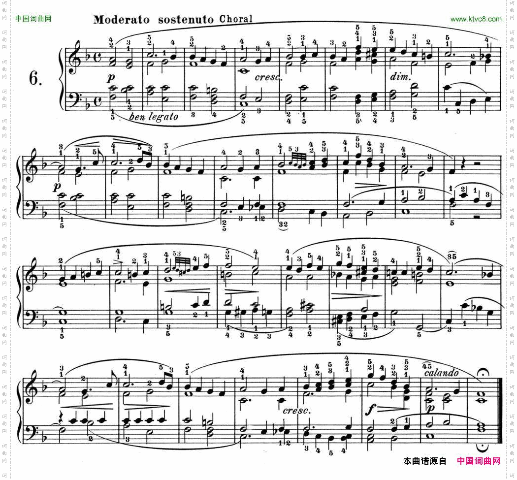 25首车尔尼Op.748练习曲NO.6