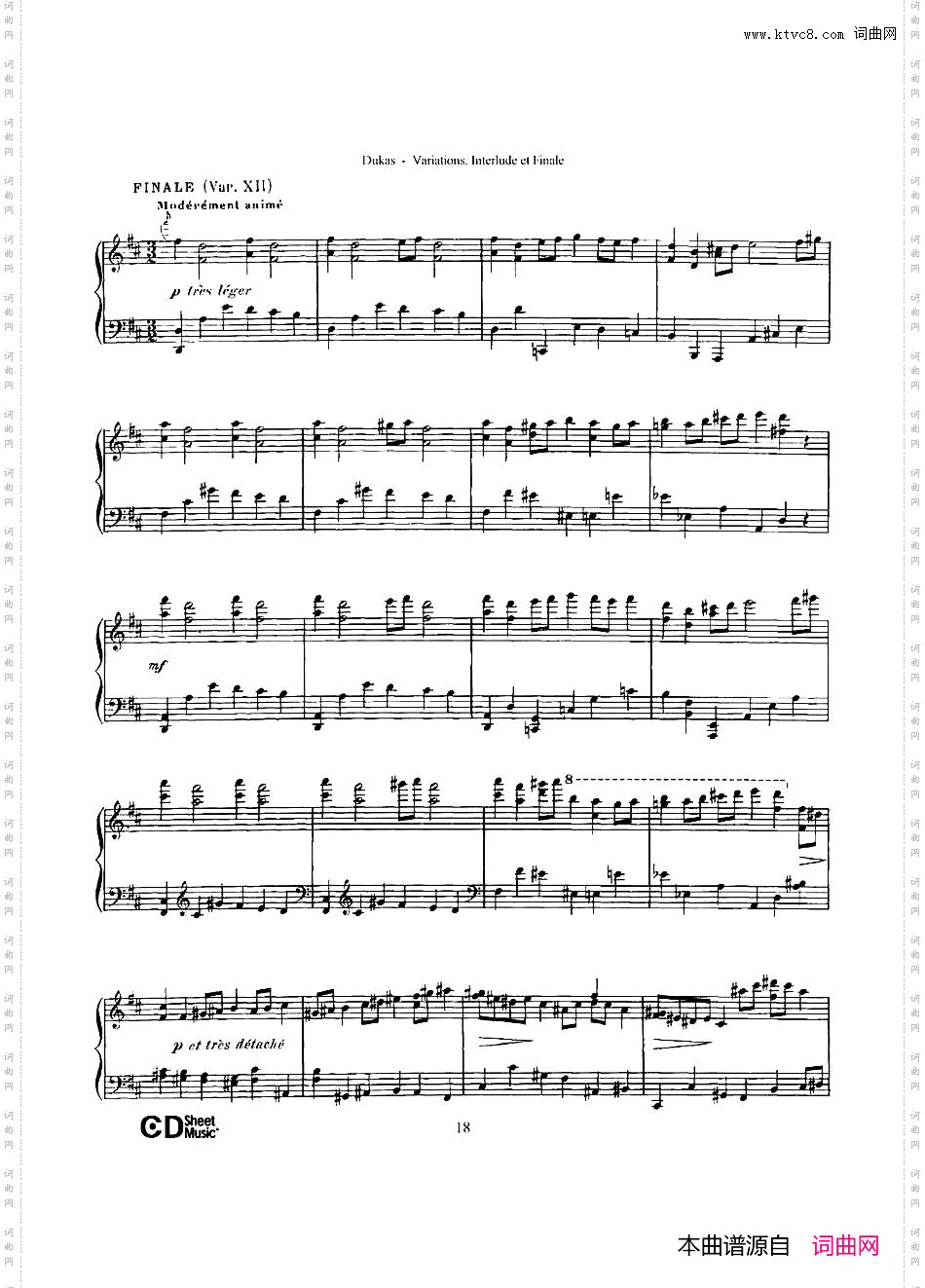 Variations, Interlude & Finale on theme de Rameau_ 拉摩主题变奏曲、间奏曲和终曲·第二部分 