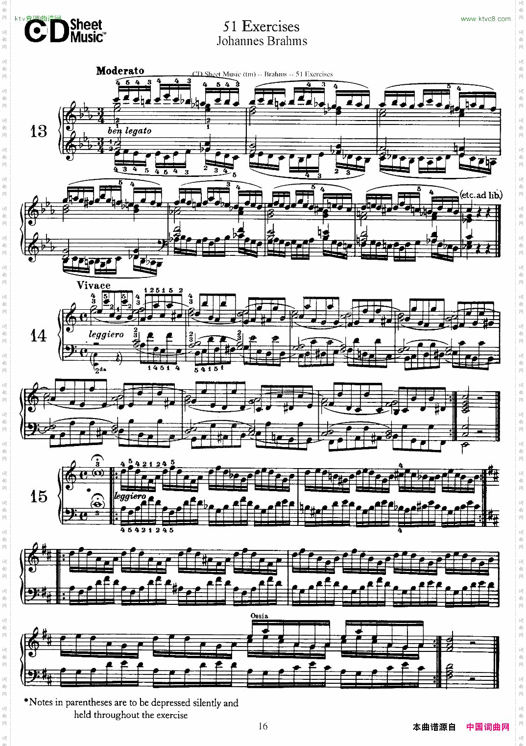 勃拉姆斯-51首练习曲13—24