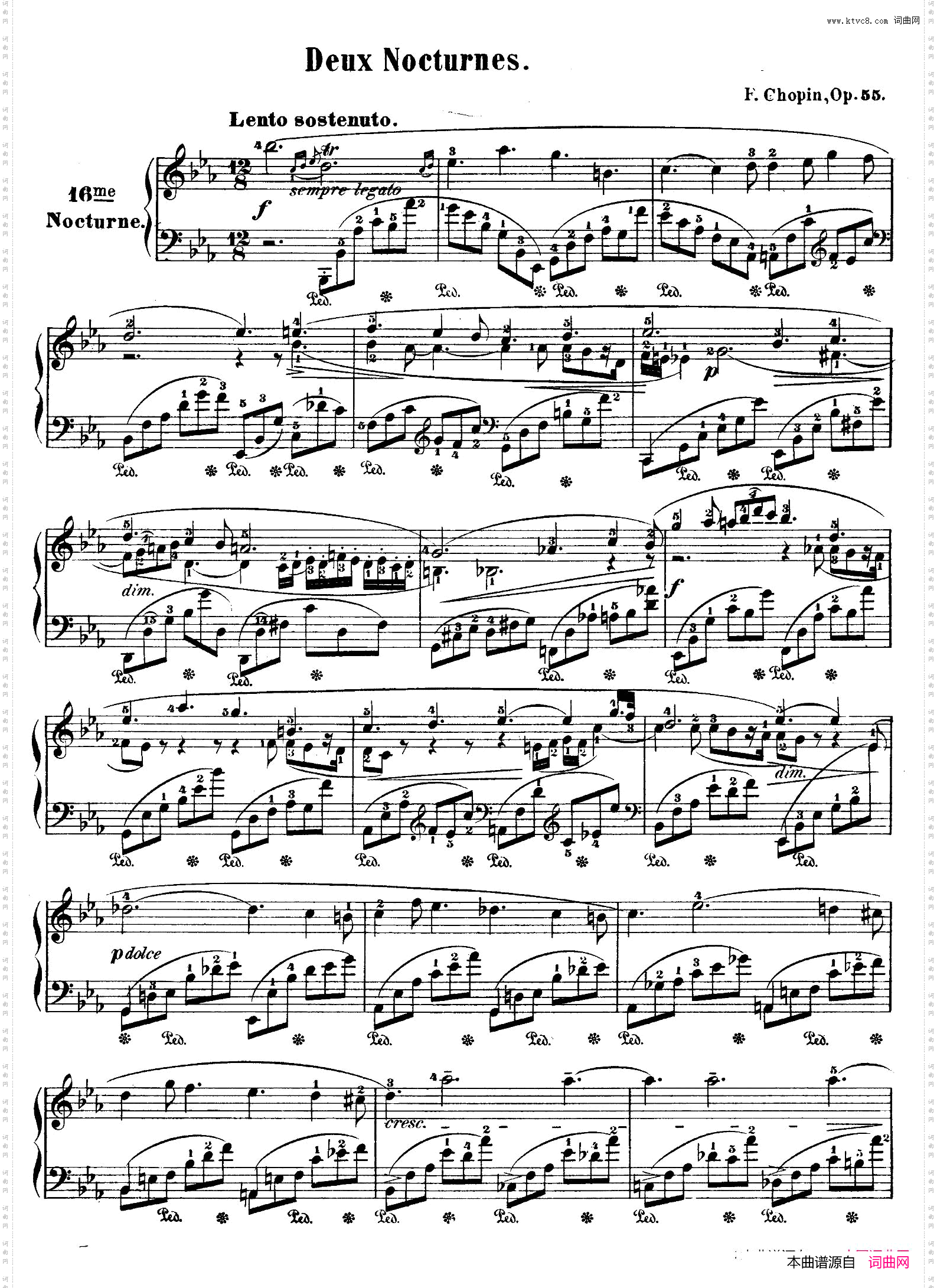 Deux Nocturnes Op·55_2首夜曲·2