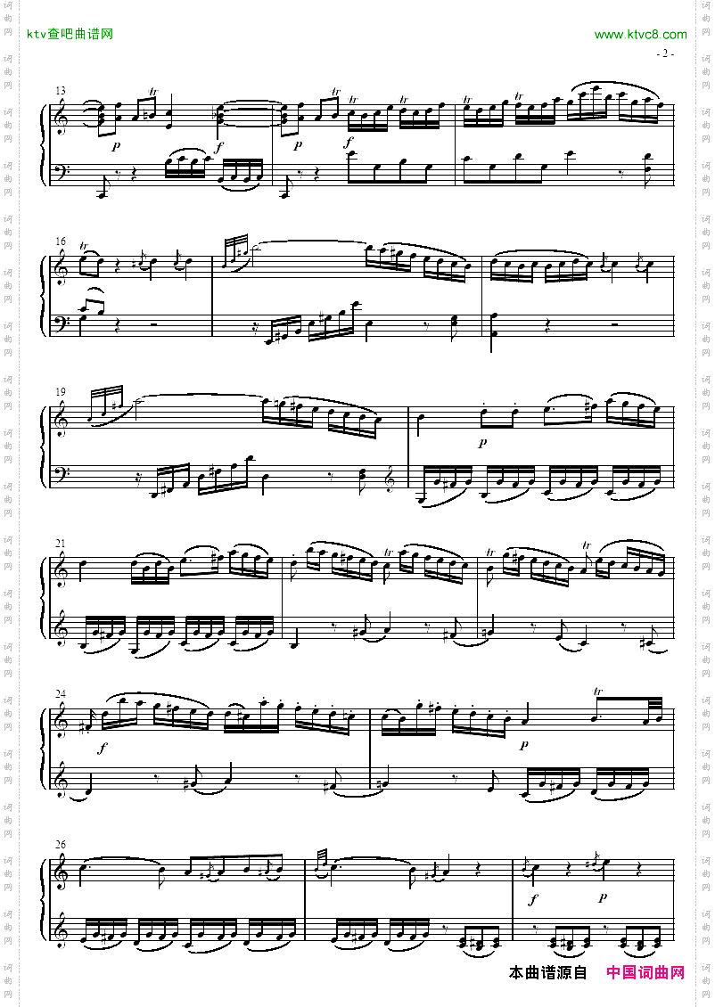 奏鸣曲SonatasK279Mvt.1