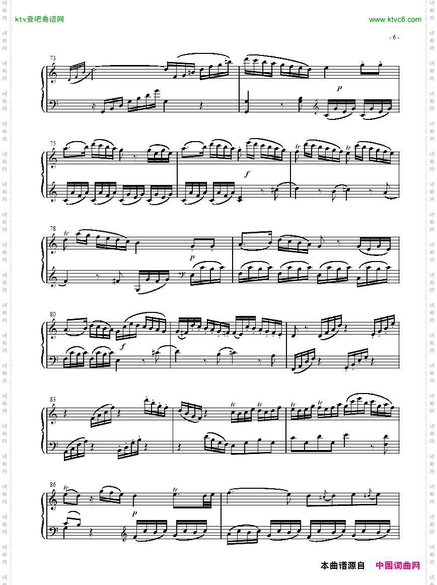 奏鸣曲SonatasK279Mvt.1