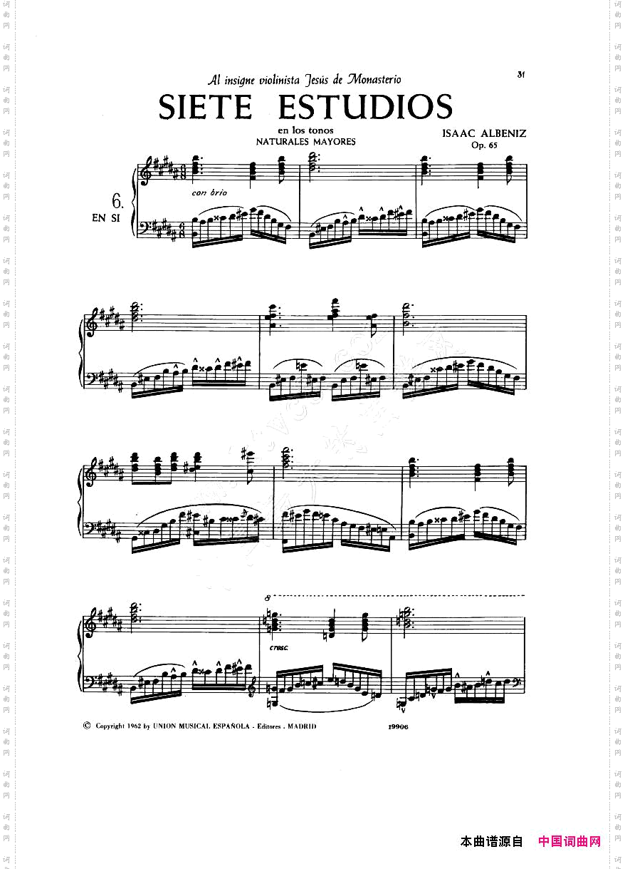 Albeniz-op65,Etudes-no1-7