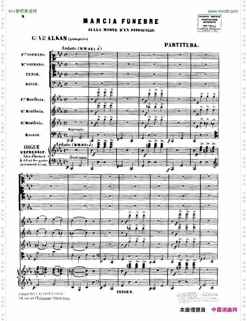 Alkan-MarcheFunebresurlamortd‘unPapagallo
