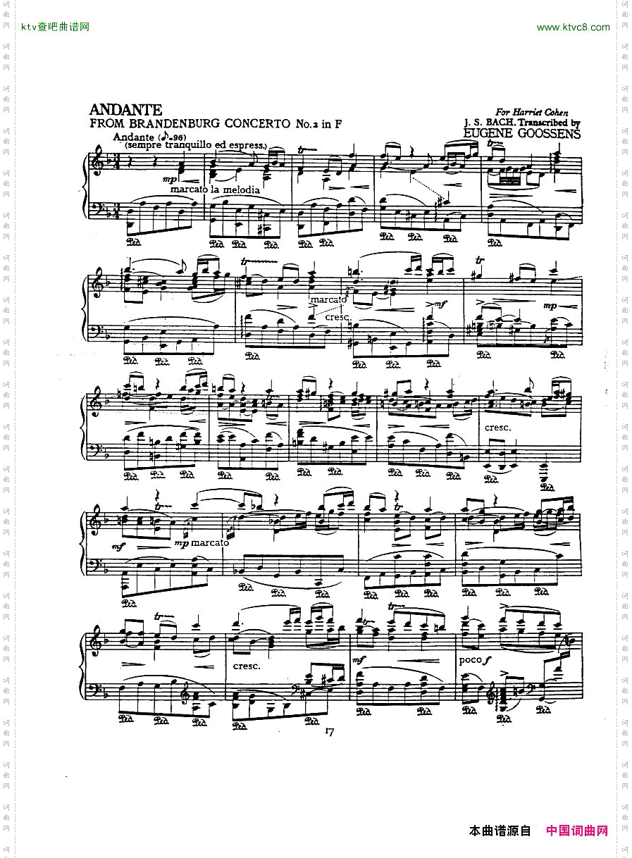 Bach,JS-AtranscriptionbookforHarrietCohen