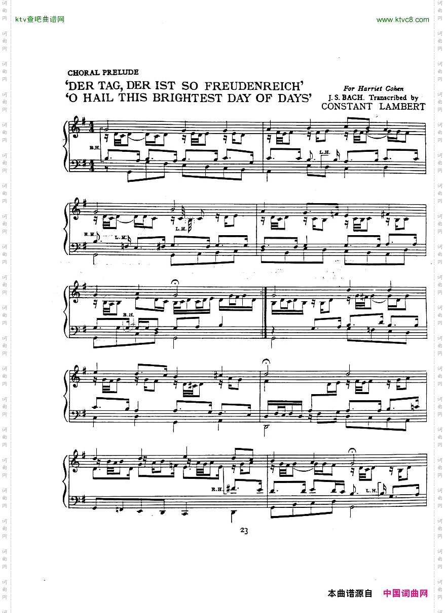 Bach,JS-AtranscriptionbookforHarrietCohen