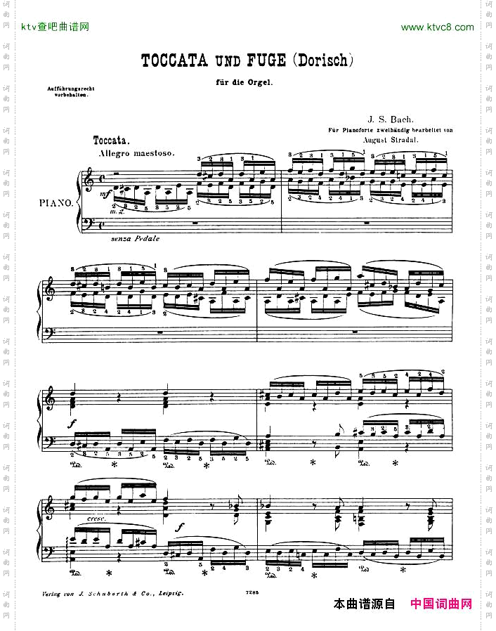 Bach,JS-BWV538-Toccataandfugueind‘dorian’arr.Stradal