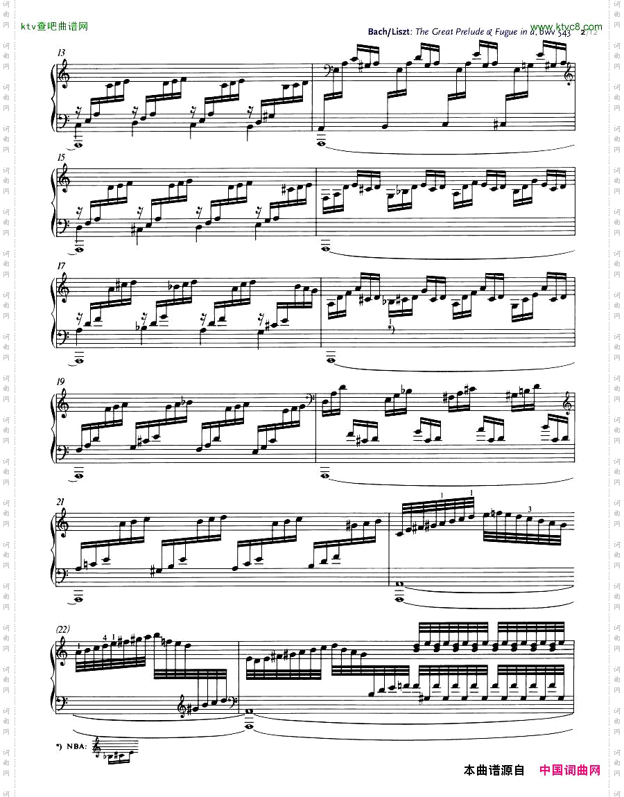 Bach,JS-BWV543-TheGreatPrelude&Fugueina,arr.Liszt