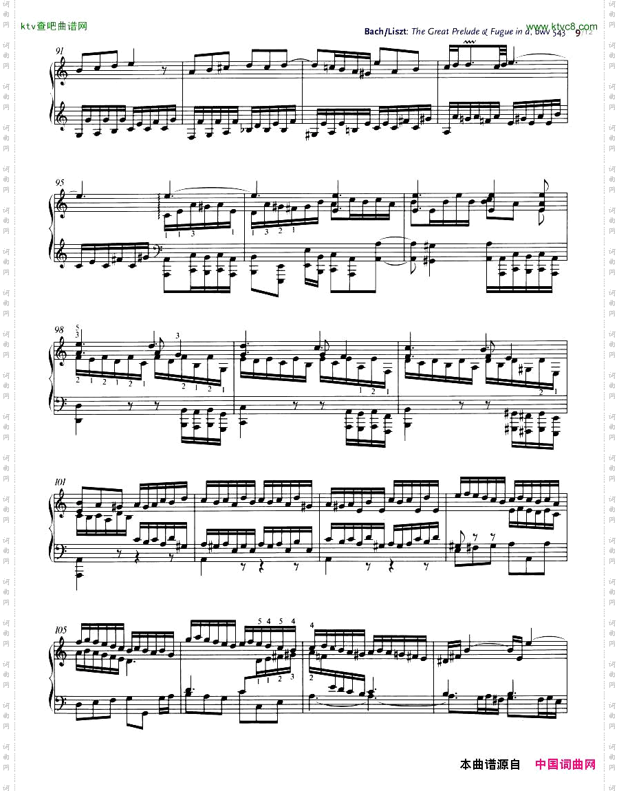 Bach,JS-BWV543-TheGreatPrelude&Fugueina,arr.Liszt