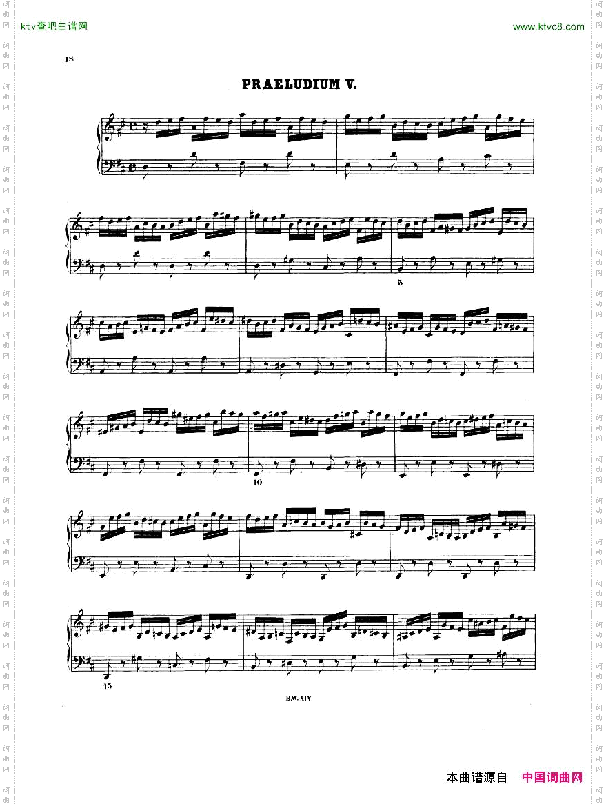 Bach,JS-BWV846-869-WellTemperedClavierBook1Urtext一