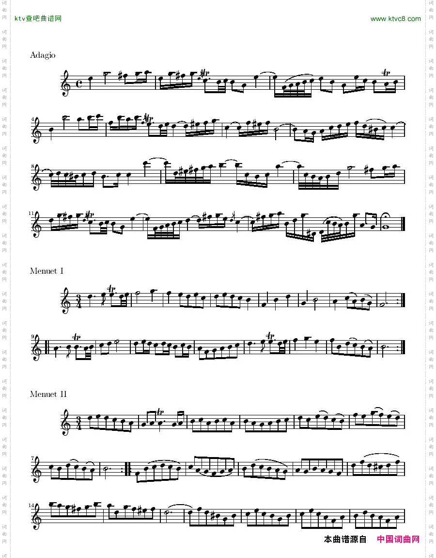 Bach,JS-BWV1033-SonatainCmajorforfluteandbassocontinuoflute