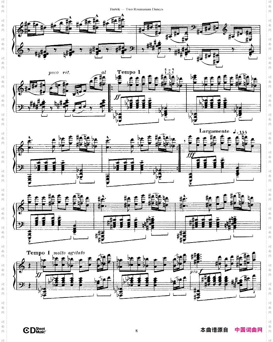 Bartok-SZ43-Tworomaniandancesop8a