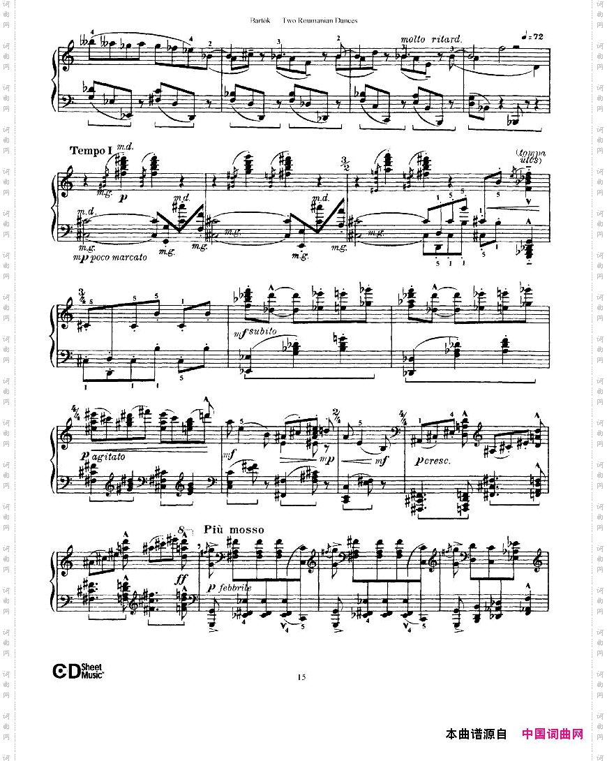 Bartok-SZ43-Tworomaniandancesop8a