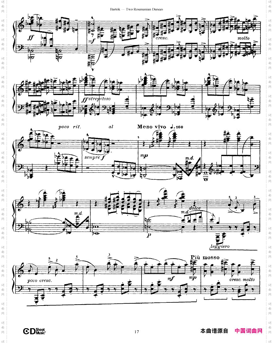 Bartok-SZ43-Tworomaniandancesop8a