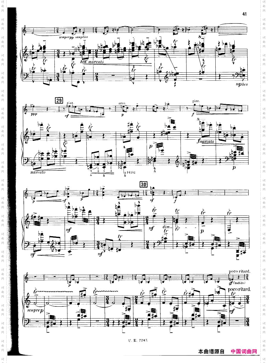 Bartok-SZ75-SonataforViolinandPianoNo.1op21-piano