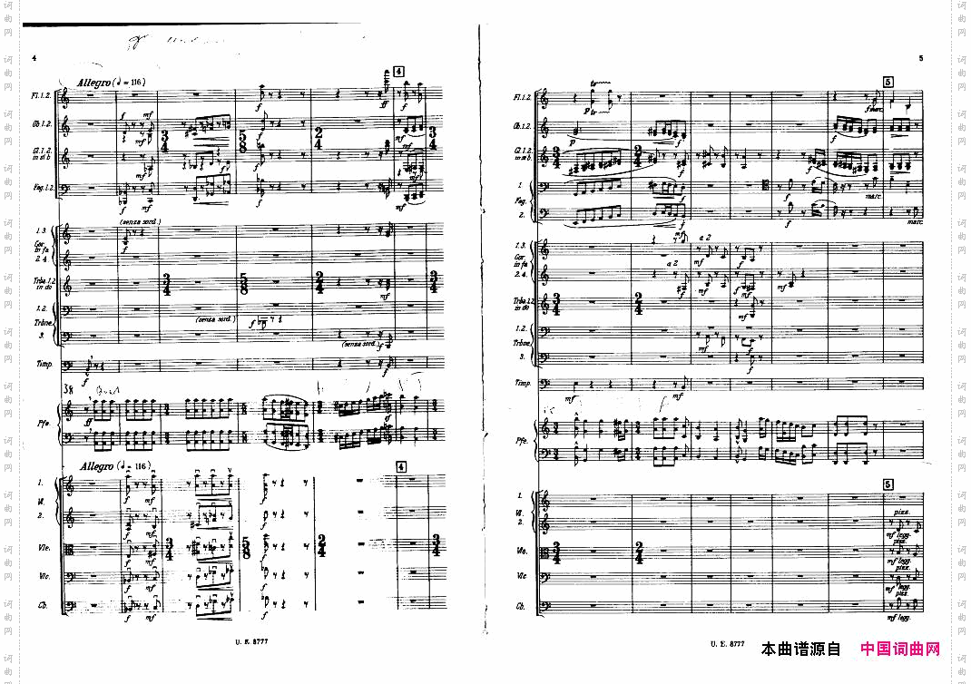 Bartok-SZ83-PianoConcertoNo1FullScore一