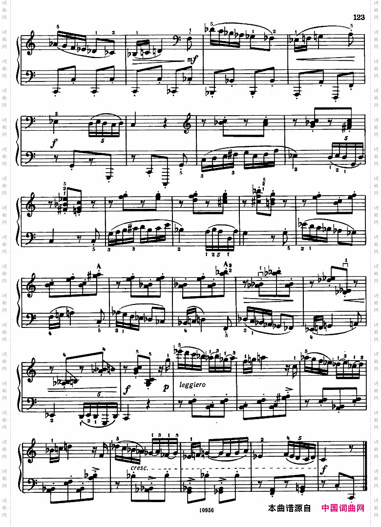 Bartok-SZ107-MikrokosmosforPiano,122-139