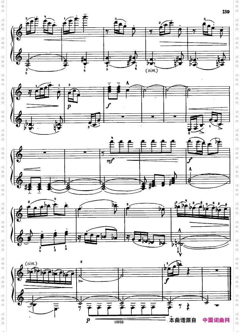 Bartok-SZ107-MikrokosmosforPiano,122-139