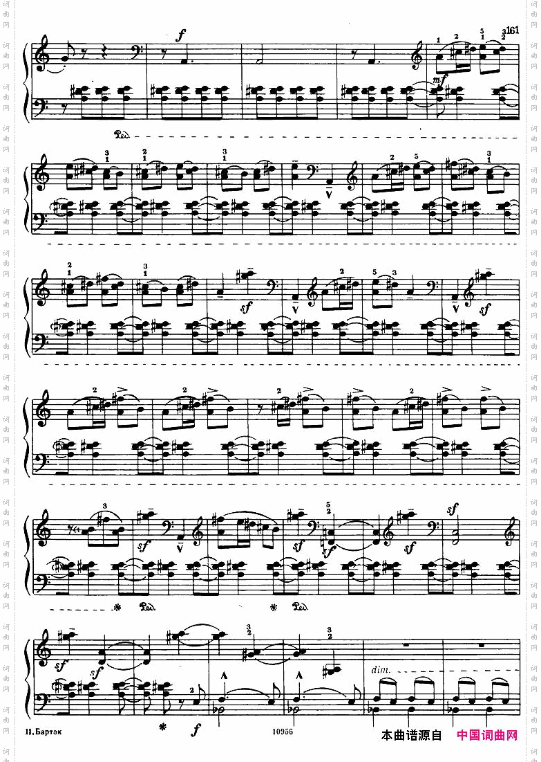 Bartok-SZ107-MikrokosmosforPiano,140-153