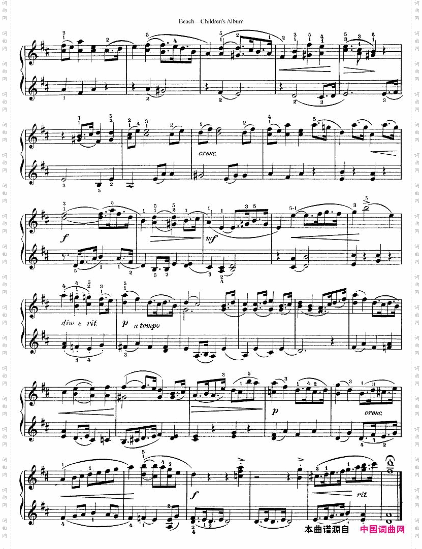 Beach-Op.36,Children’sAlbum