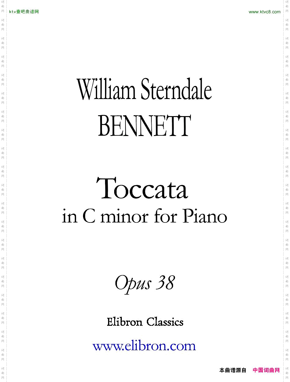 Bennett-ToccatainCminor