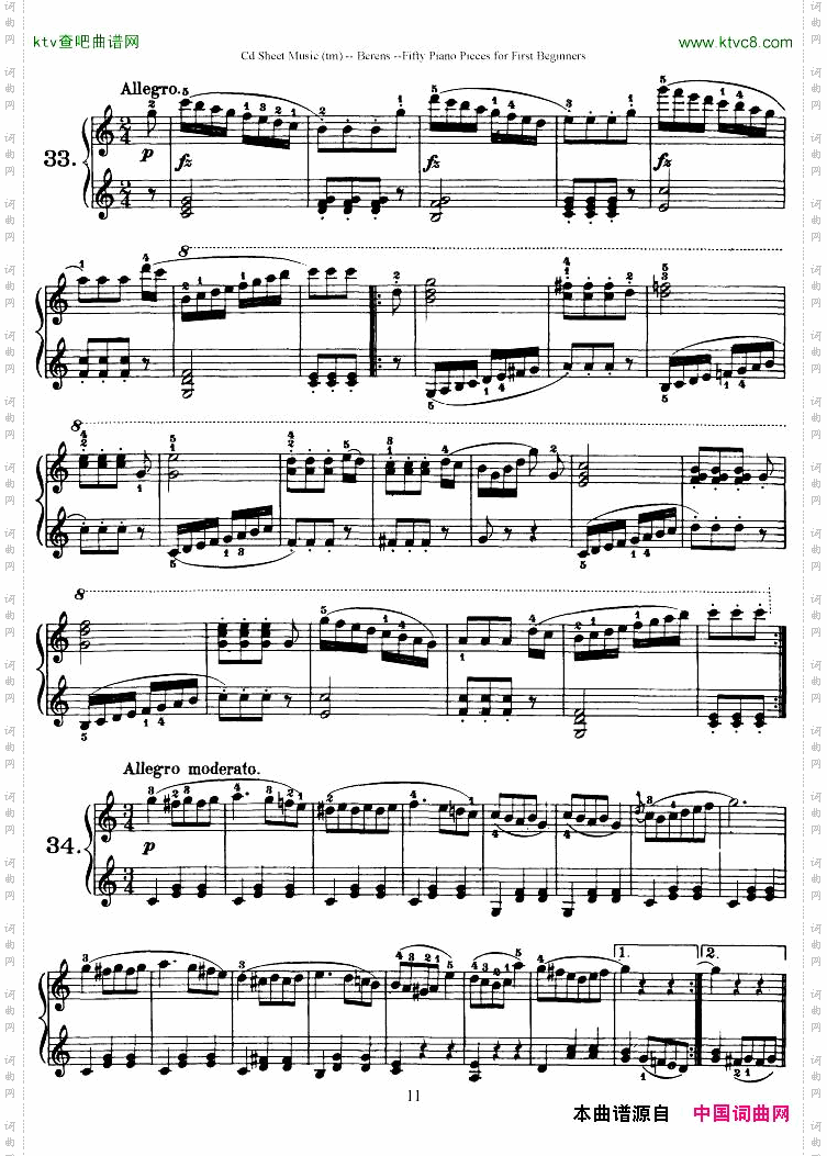 Berens-op70-50PianoPiecesforBeginners