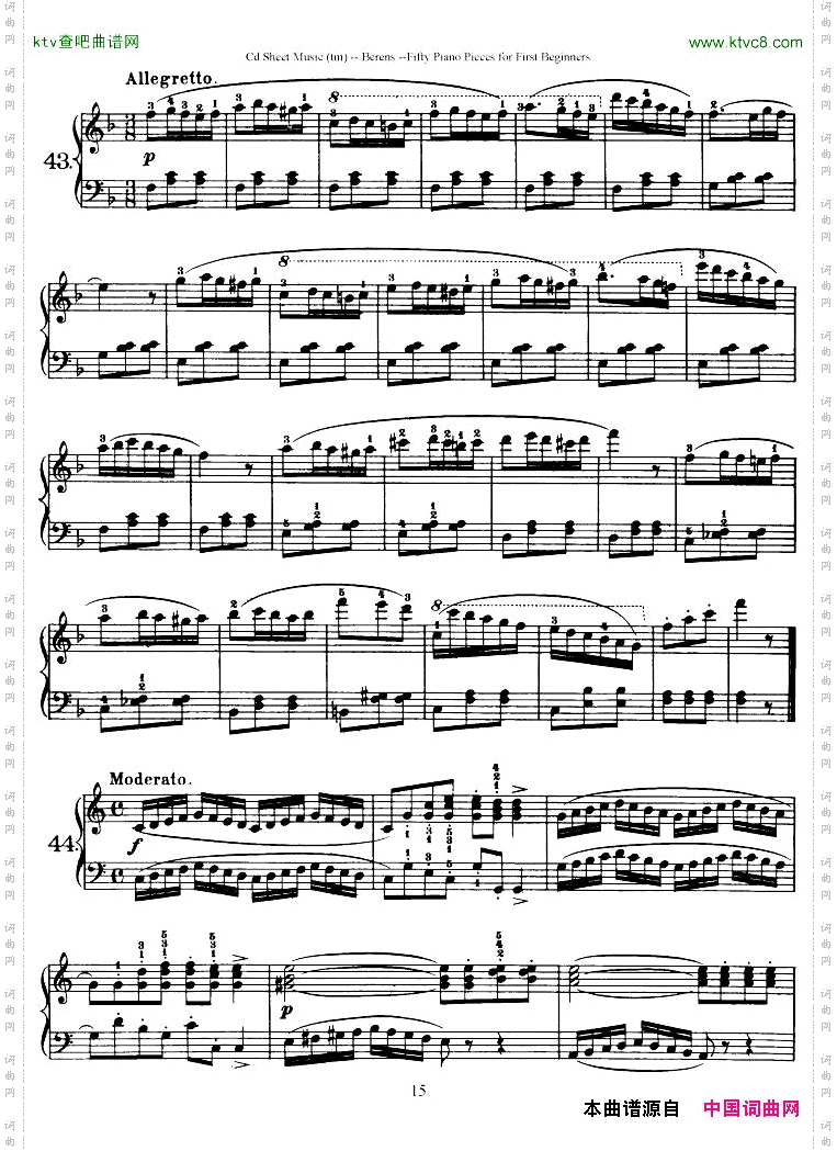 Berens-op70-50PianoPiecesforBeginners