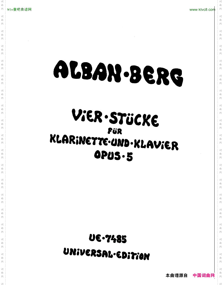 Berg-op5-VierStückefürkl&klavier