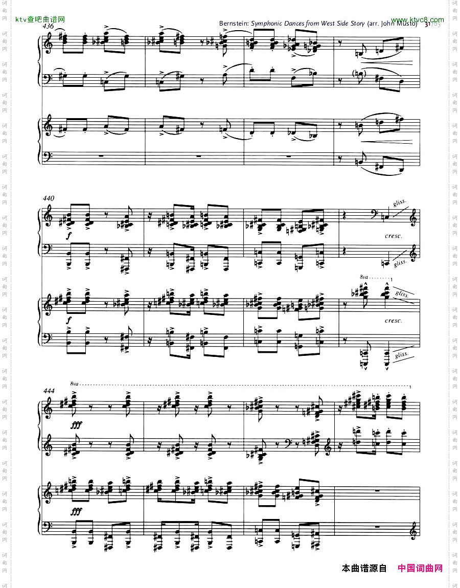 Bernstein-SymphonicDancesfromWSSarrtwopianosMusto22-43