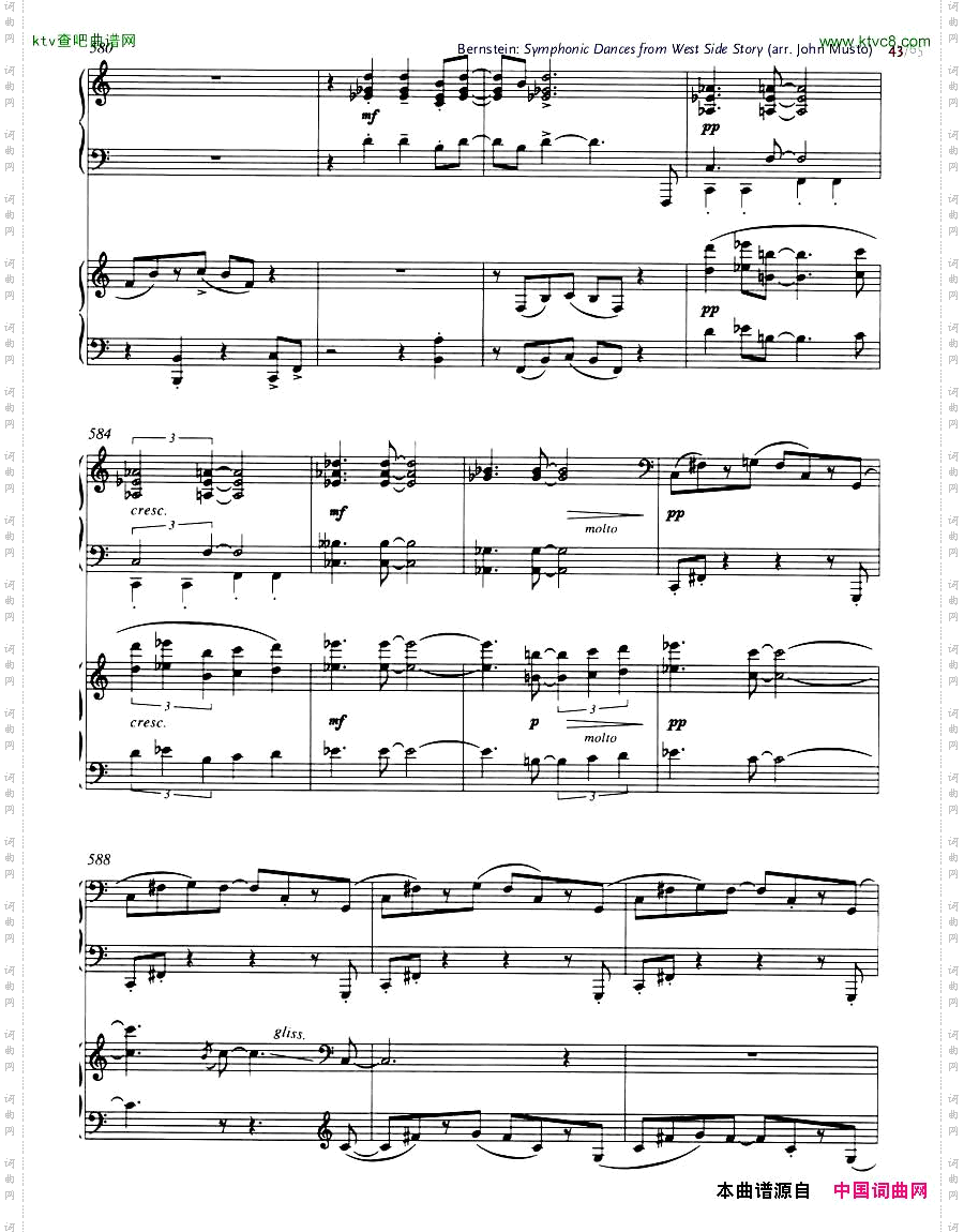 Bernstein-SymphonicDancesfromWSSarrtwopianosMusto22-43