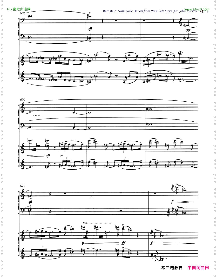 Bernstein-SymphonicDancesfromWSSarrtwopianosMusto44-65