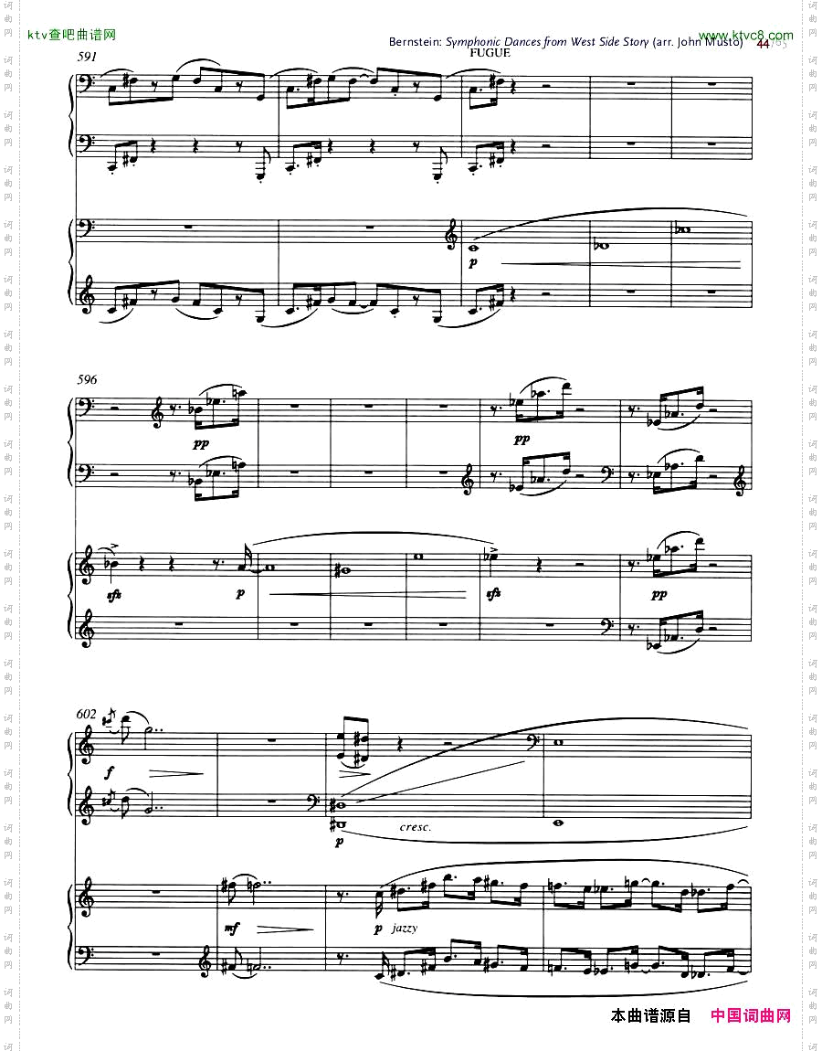 Bernstein-SymphonicDancesfromWSSarrtwopianosMusto44-65