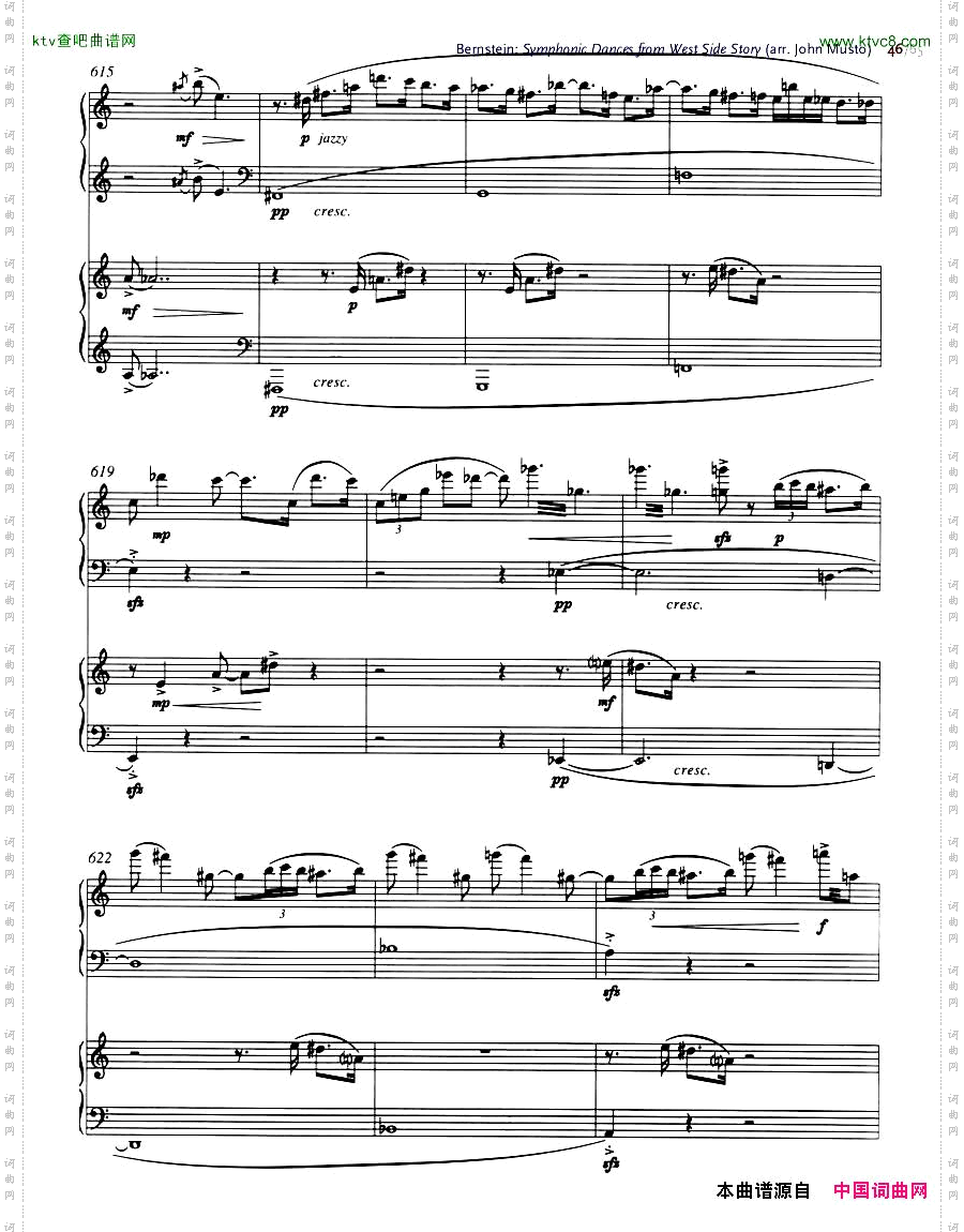 Bernstein-SymphonicDancesfromWSSarrtwopianosMusto44-65