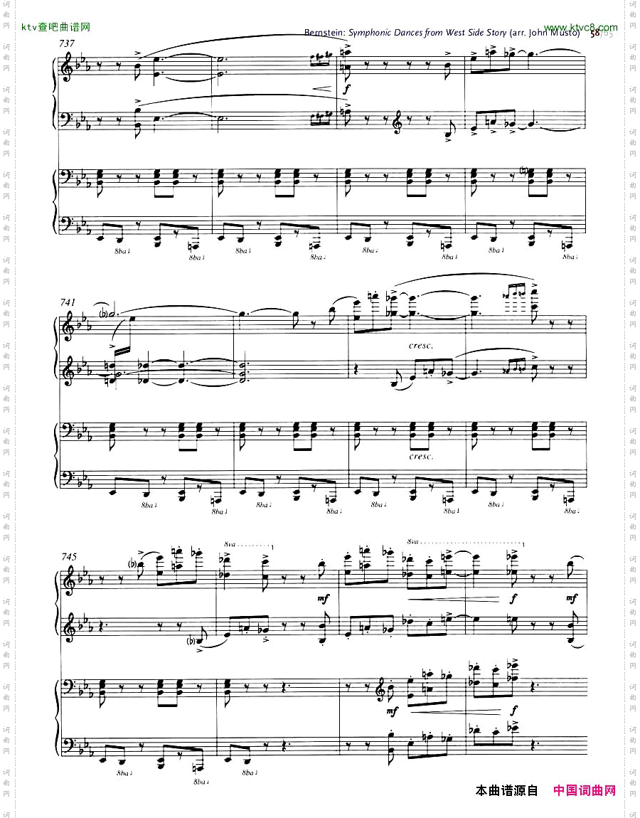 Bernstein-SymphonicDancesfromWSSarrtwopianosMusto44-65