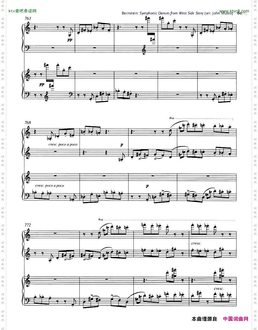 Bernstein-SymphonicDancesfromWSSarrtwopianosMusto44-65