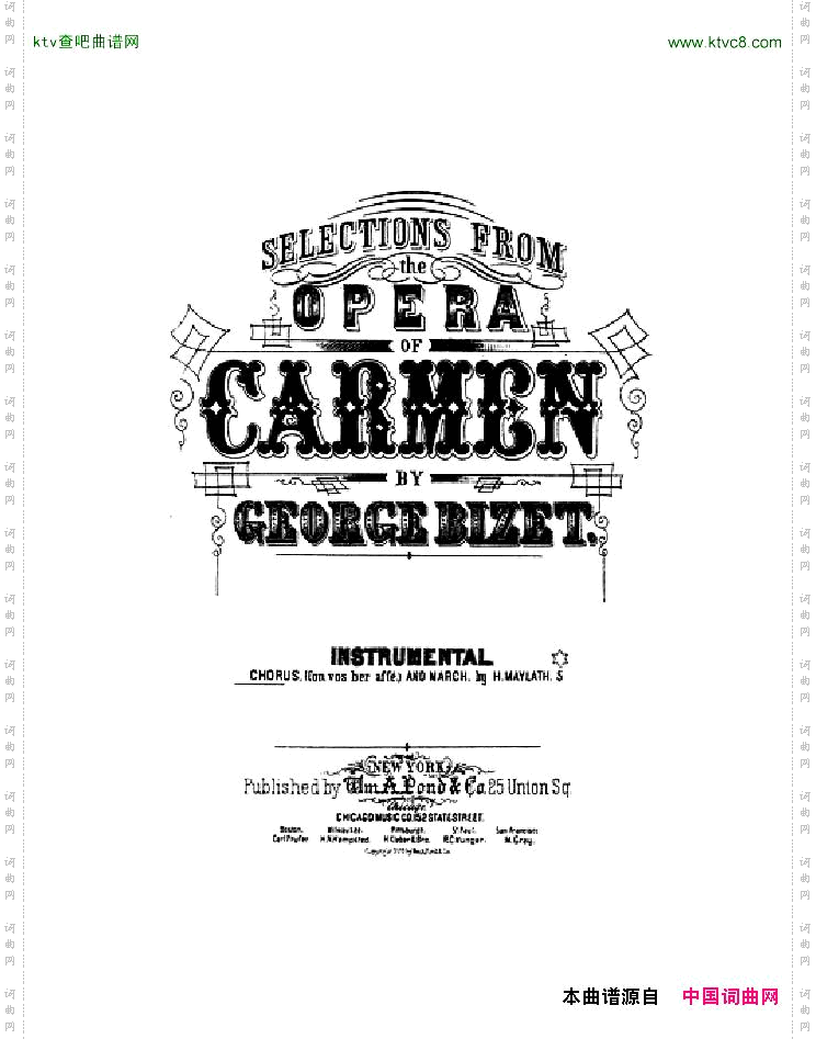 Bizet-Carmen-ChorusandMarcharr.Maylath