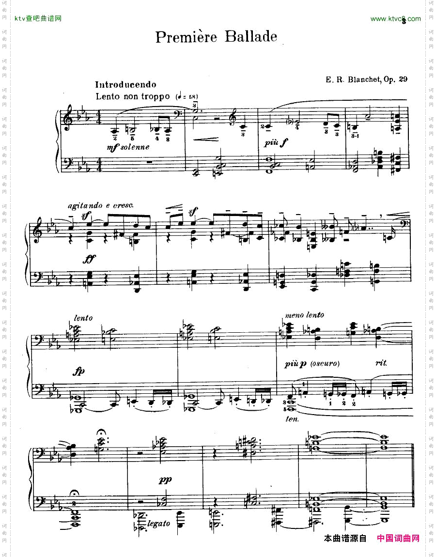 Blanchet-Op.29PremiereBallade