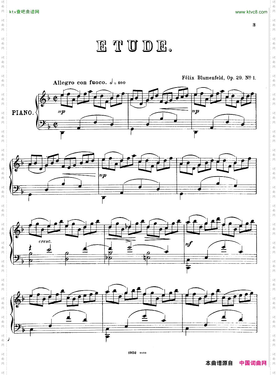 BLUMENFELD-Etudeop29no1