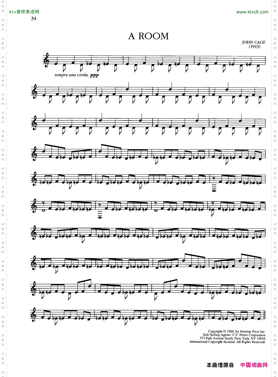 JohnCage-Pianoworks1938-1948一