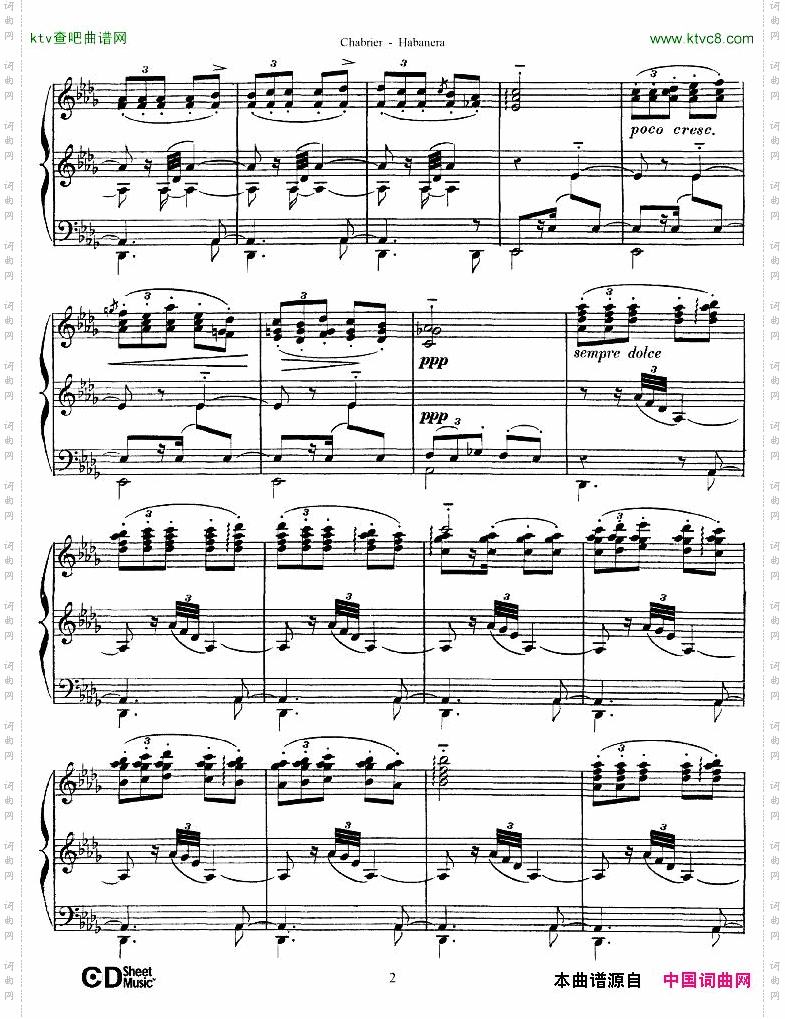 Chabrier-Habanera