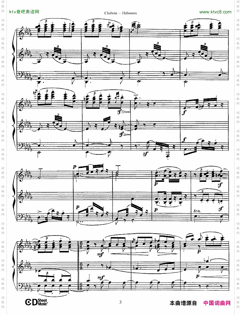 Chabrier-Habanera