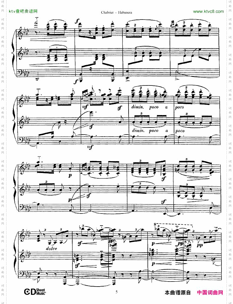 Chabrier-Habanera