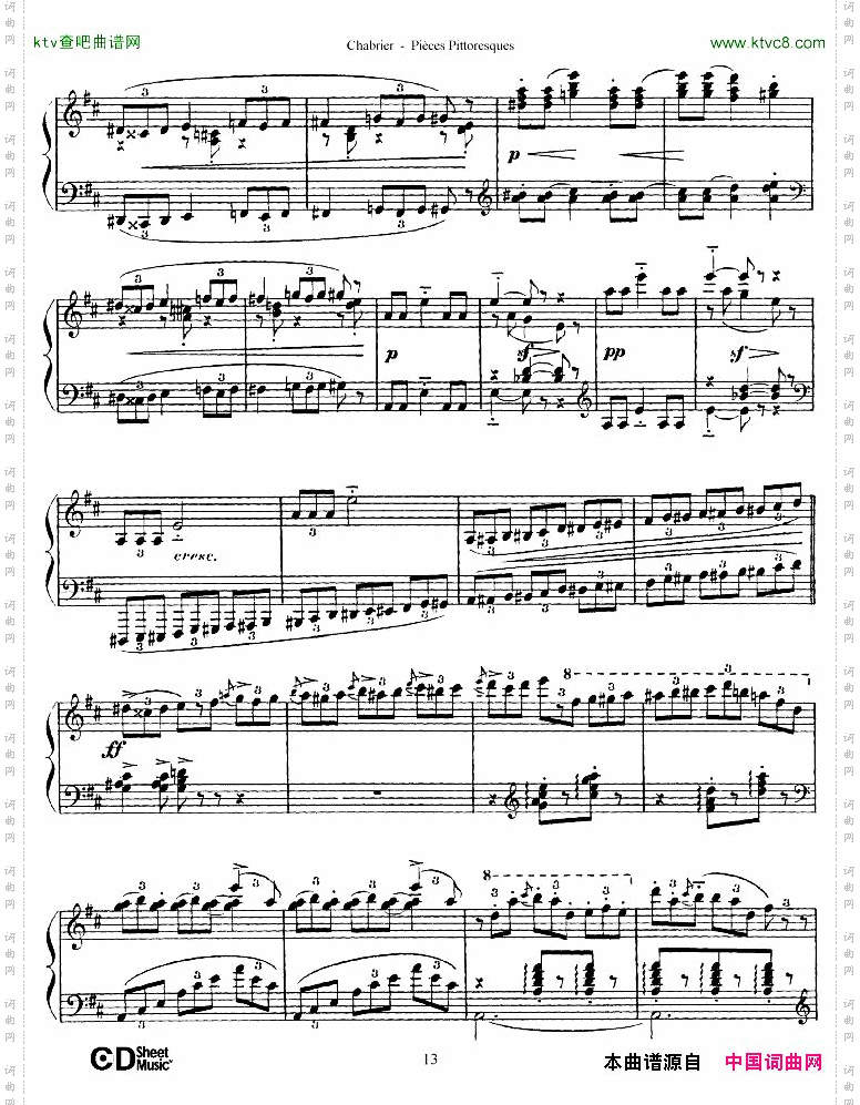 Chabrier-PiècesPittoresques1-6