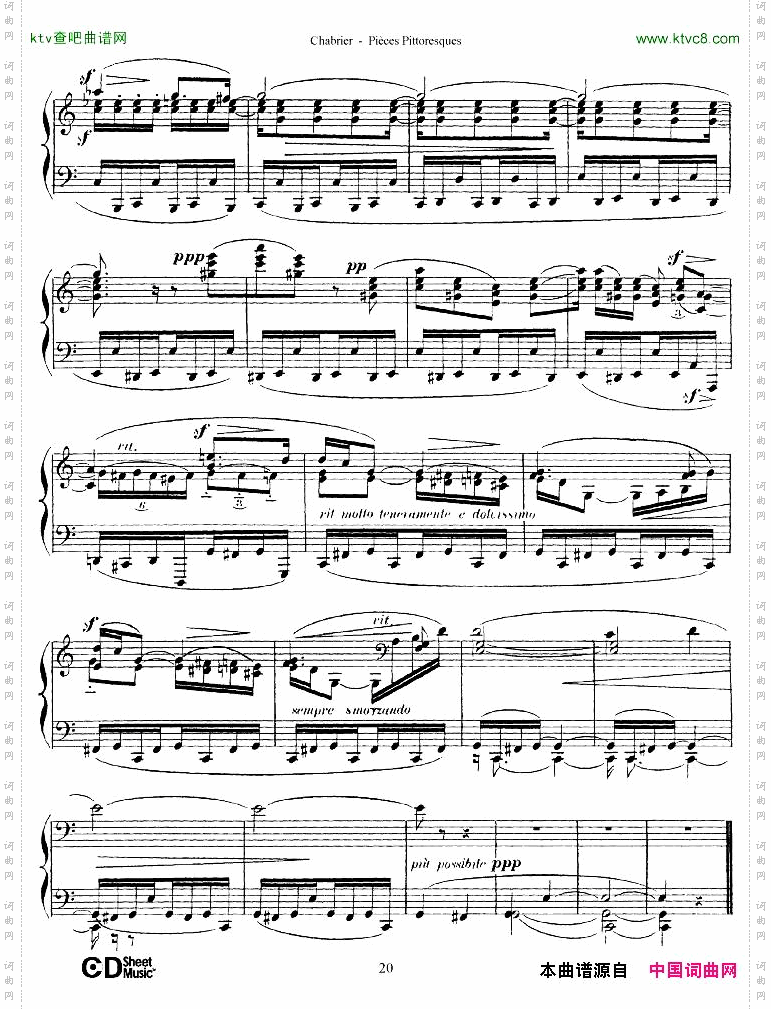 Chabrier-PiècesPittoresques1-6
