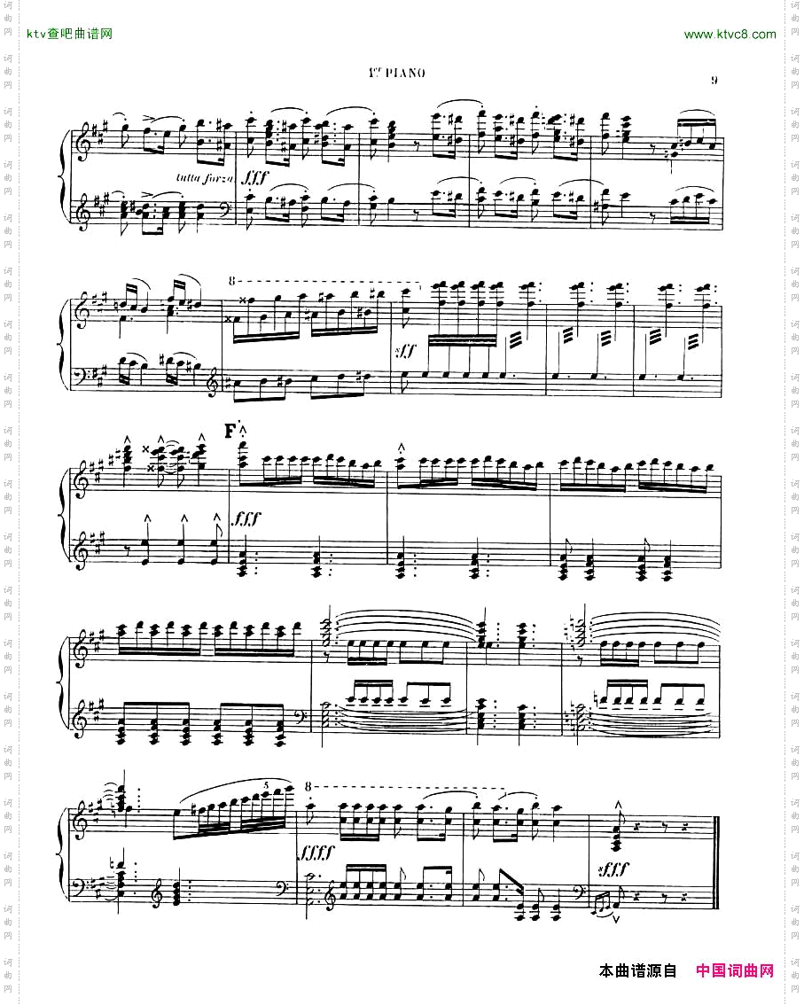 Chaminade,Cecil-LaSevillanefor2pianos,4hands