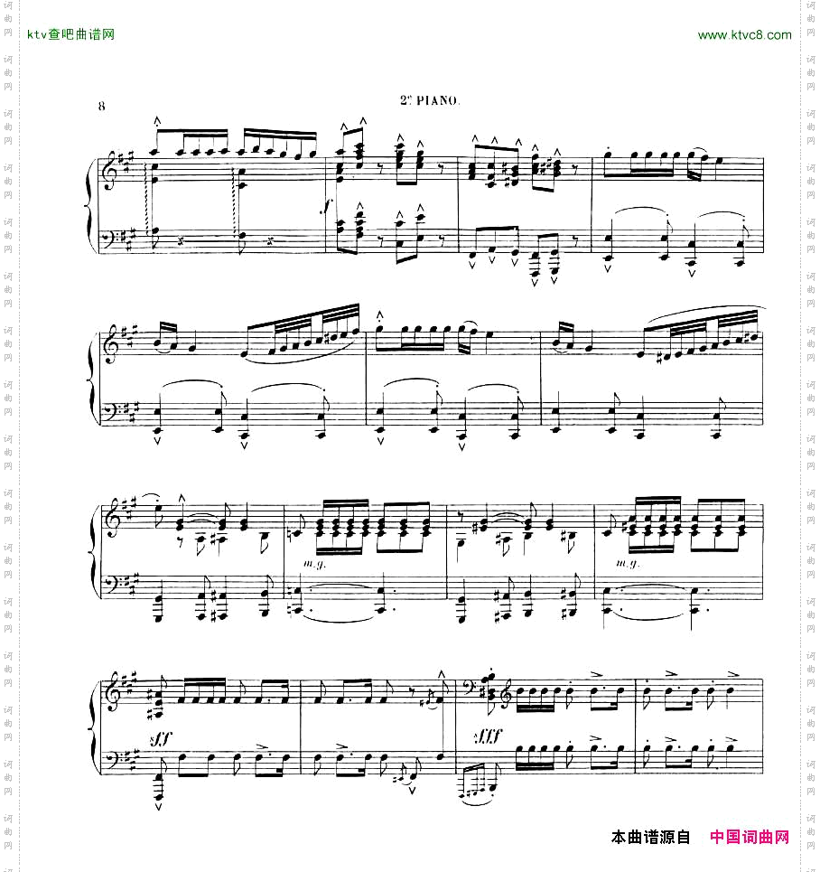 Chaminade,Cecil-LaSevillanefor2pianos,4hands